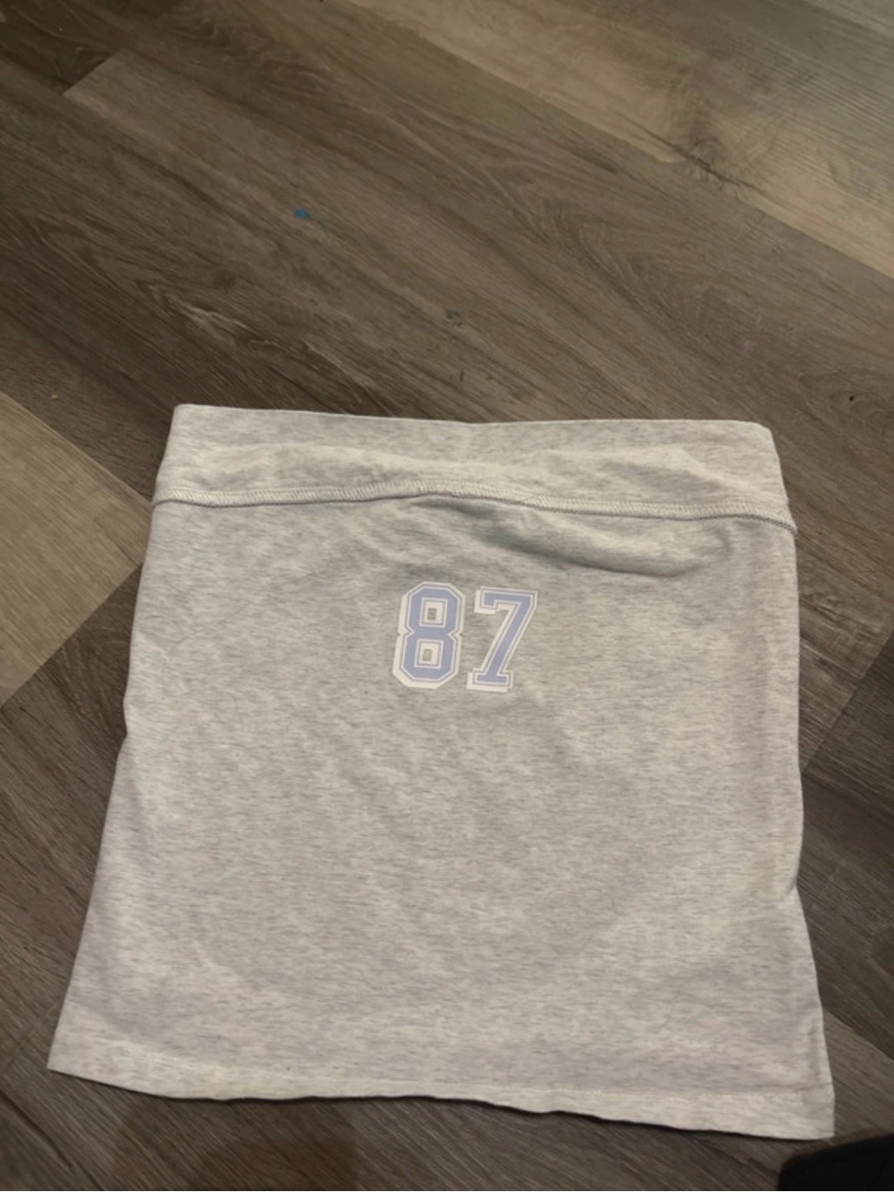 Aeropostale Light Gray Mini Skirt with '87' Graphic